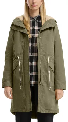 Produktbild von QS Gefütterter Parka mit Teddyplüsch in der Kapuze