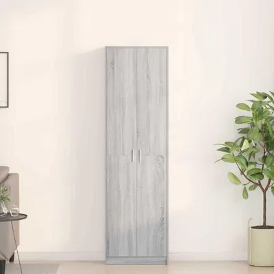Produktbild von "2026 Moderne"Kleiderschrank( 1PC) Stylishces - Garderobenschrank,Drehtürenschrank,Graues Sonoma 55x25x189cm Holzwerkstoff - Kleiderschränke BestMöbel 528268
