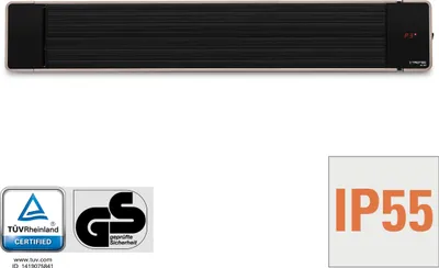 Produktbild von TROTEC Dunkelheizstrahler IRD 1800 Schwarzstrahler, Wärmestrahler, Terrassenstrahler, Balkonheizer, Fernbedienung, IP55, 1.800 W