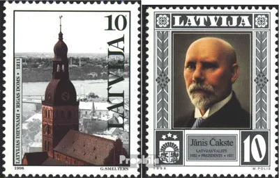 Produktbild von Briefmarken Lettland 1998 Mi 488,489 (kompl.Ausg.) postfrisch Kirchen