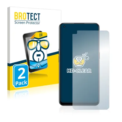 Produktbild von 2x Für realme 9 Pro Plus Schutzfolie BROTECT Displayschutz Display Schutz Folie Klar Transparent