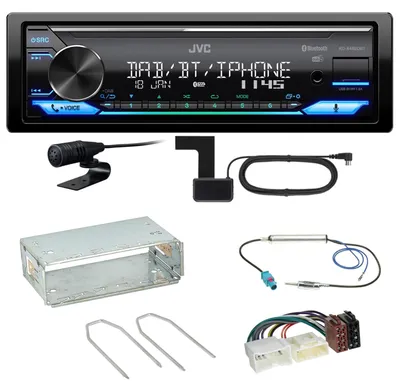 Produktbild von JVC KD-X482DBT Bluetooth Digitalradio Einbauset für Mercedes Citan W415