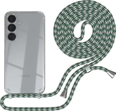 Produktbild von EAZY CASE Handykette mit Hülle für Samsung Galaxy S25 Backcover Handykette, zum Umhängen in Dunkelrot