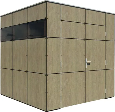 Produktbild von Bertilo Gartenhaus HPL 1 - 6 mm Grau-Braun HPL 1: 230 x 228 cm