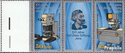 Produktbild von Briefmarken DDR 1989 Mi WZd802L mit Leerfeld postfrisch C. Zeiss-Stiftung