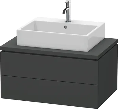 Produktbild von Konsolenunterschrank L-CUBE 400x820x547mm graphit matt graphit matt