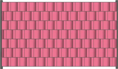 Produktbild von Wallario Zaunsichtschutz mit Motiv Pastellrot für Ein- und Doppelstabmatten Zäune in der Größe 250 x 140 cm