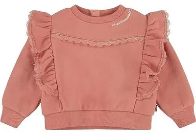 Produktbild von Levi's Kids Lvg crew with ruffle Mädchen White Antique 3 Monate