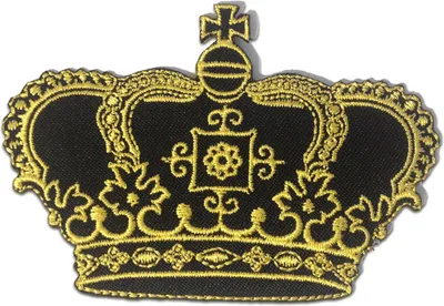 Produktbild von Goldene Prinzessin Königin Krone - Aufnäher, Bügelbild, Aufbügler, Applikationen, Patches, Flicken, Zum Aufbügeln, Größe: 8,3 x 7,3 cm
