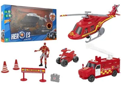 Produktbild von Playset Polizia / Pompieri 2 Personaggi E Accessori Vendita Unitaria Soggetto Casuale