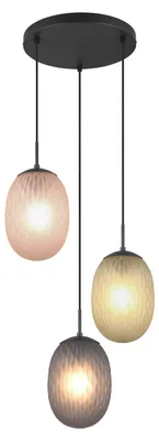 Produktbild von TRIO-Leuchten Pendelleuchte FACETTE DH 43x150 cm schwarz Hängelampe