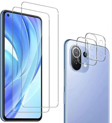 Produktbild von 2X Schutzglas ( Display + Kamera ) für Xiaomi Mi 11 Lite 4G / 5G Panzerfolie 9H