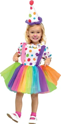 Produktbild von Pünktchen Clown - Karneval Faschingskostüm Kinder Kindergröße: 86-92