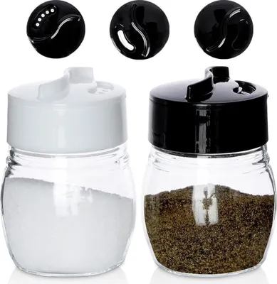 Produktbild von Salz- und Pfefferset, 2-teilig Glas Salzstreuer + Pfefferstreuer, EXCELLENT 259159