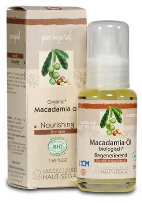 Obrázek produktu pro Čistý rostlinný olej – Makadamový, 50 ml | LABORATOIRE DU HAUT - SÉGALA