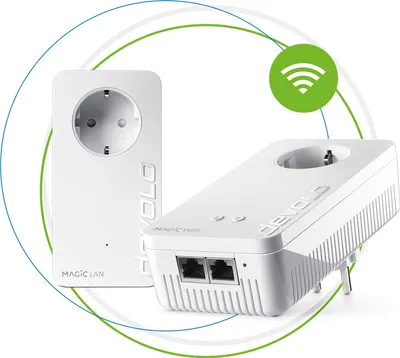 Produktbild von Devolo Magic 1 WiFi Starter Kit - 1200 Mbit/s - IEEE 802.11a,IEEE 802.11ac,IEEE 802.11b,IEEE 802.11g,IEEE 802.11n,IEEE 802.1p,IEEE 802.3,IEEE... - Gigabit Ethernet - 10,100,1000 Mbit/s - 10BASE-T,100BASE-TX,1000BASE-T - Wi-Fi 5 (802.11ac)