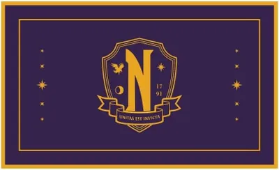 Image de Wednesday - Paillasson « Nevermore Academy » CD814 (taille unique) (violet)