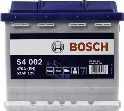 Immagine prodotto di Bosch S4 002 Batteria per auto 12V 52Ah 470A