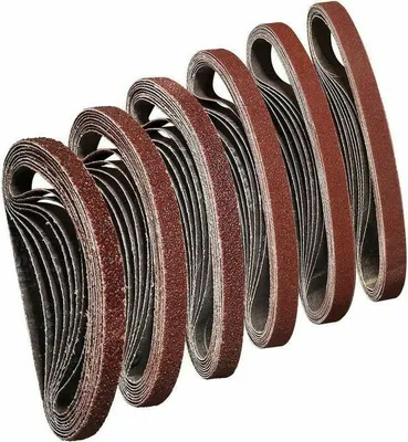 Obrázek produktu pro 10 x 330 mm brusný pás, zrnitost 40/60/80/120/180/240 pro broušení, leštění a odsávání prachu, ideální na dřevo
