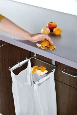Produktbild von WENKO Tür Müllsackhalter Halter Müllbeutel Mülleimer Abfalleimer Abfallsammler