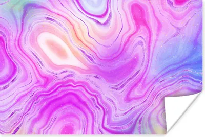 Produktbild von MuchoWow® Poster Neon - Achat-Geode - Steine 180x120 cm - Fotoplakat