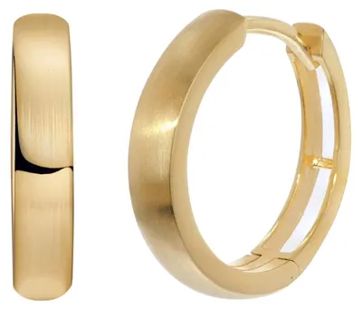 Produktbild von trendor 21696 Damen Ohrringe Gold 333/8K Klapp-Creolen 15x3 mm