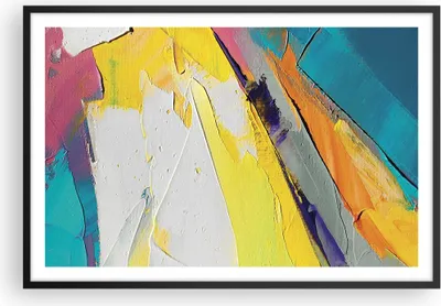 Produktbild von Gerahmtes Poster - Schwarzer Rahmen - Deadlock Farben dreidimensional - 91,5x61 cm - Wand Bild - Wanddeko - Wandbilder - Kunstposter - Wandposter - Bilderrahmen - Bilder - Kunstdruck - P2BAA91x61-4871