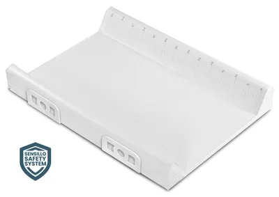 Produktbild von SENSILLO Sicherheitssystem Versteifter Wickeltisch, 70 cm - Platin mit Maß