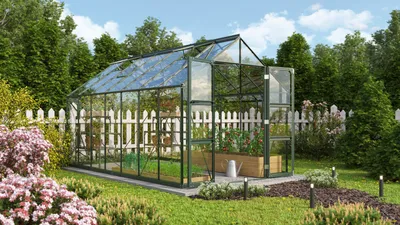 Produktbild von Vitavia Gewächshaus "Domus 11500" smaragd 11,5 m² 3 mm ESG