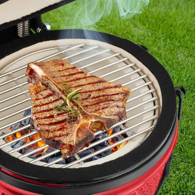 Image de Barbecue Kamado en céramique - Polyvalent pour griller et cuire au four