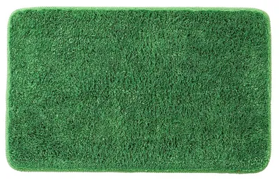 Produktbild von Badezimmerteppich rutschfest waschbar Grasgrün 50x80 cm Mikrofaser