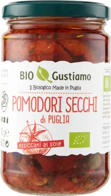 Produktbild von Getrocknete Tomaten in Marinade mit Oregano und Basilikum 280g -  Gustiamo