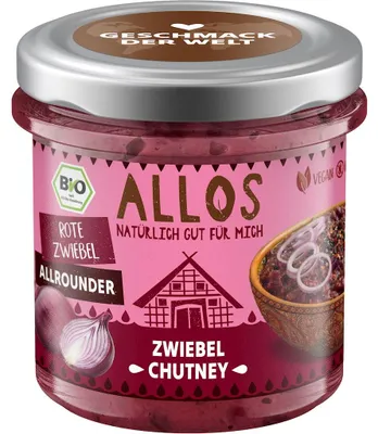 PASTA KANAPKOWA CHUTNEY CEBULOWY BEZGLUTENOWA BIO 140 g - ALLOS