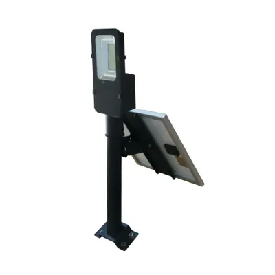 Image de Lampadaire solaire V-TAC - 50W - IP65 Waterproof - Noir - 4000 Lumens - 6000K