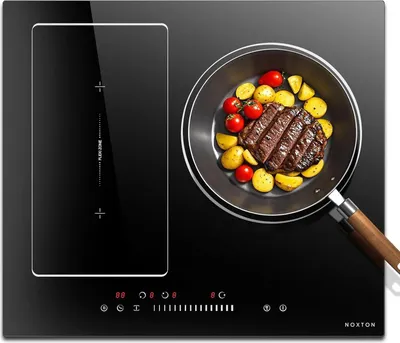 Obrázek produktu pro Indukční varná deska, design se 3 hořáky, uživatelsky přívětivé dotykové ovládání, posuvník s flexi zónou