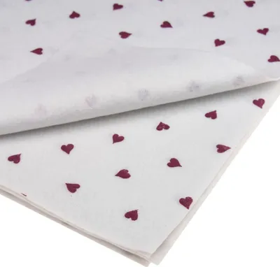 Produktbild von Bastelfilz mit Herzen 30x40cm Dekofilz Filzplatten Filzstoff 1mm, weiß