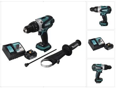 Produktbild von Makita DHP 458 RT1 Akku Schlagbohrschrauber 18 V 91 Nm + 1x Akku 5,0 Ah + Ladegerät