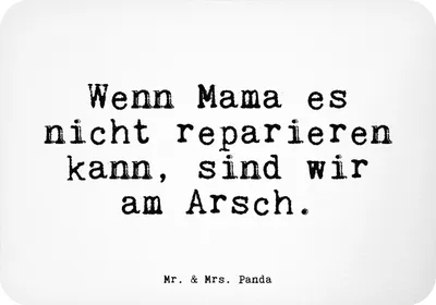 Produktbild von Mr. & Mrs. Panda magnet Wenn Mama es nicht... - Weiß - Geschenk, Sprüche, beste, Kühlschrankmagnet, Mutter, Muttertag, whiteboardmagnet, bildmagnet, zettelhalter