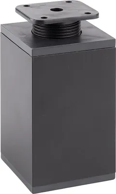 Produktbild von FA012 100 mm verstellbarer Möbelfuß, Mattschwarz