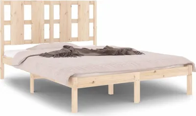 Immagine prodotto di vidaXL Letto in legno massiccio 135x190 cm