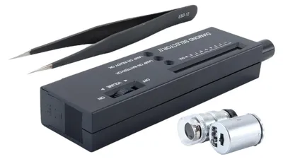 Diamanttester mit 60x Lupe, tragbar, für Edelsteine