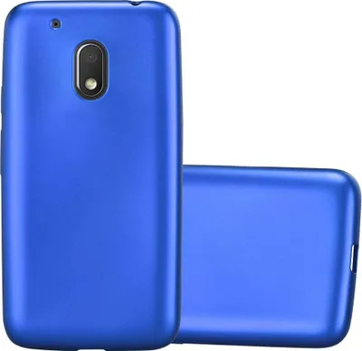 Produktbild von Cadorabo Schutzhülle für Motorola MOTO G4 PLAY Hülle in Blau Handyhülle TPU Silikon Etui Cover Case