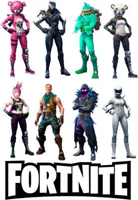 Produktbild von "Fortnite" 8 St x10cm 1x 18cm Geburtstag, Tortendeko Tortenaufleger Cake Topper
