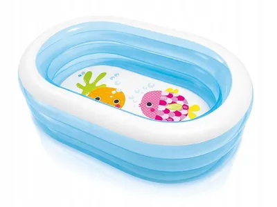 Produktbild von Buntes Aufblasbares Planschbecken Für Kleinkinder Kinder Fisch Intex 57482