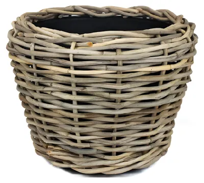 Produktbild von Van der Leeden Pflanzen-/Blumenkorb - geflochten - D47 x H35 cm