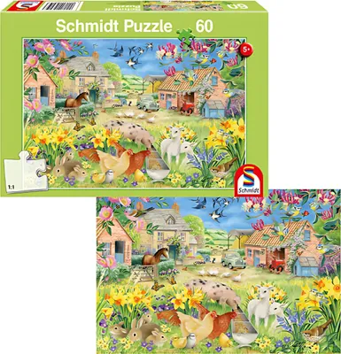 Image de SCHMIDT Puzzle My Little Farm 60 pièces