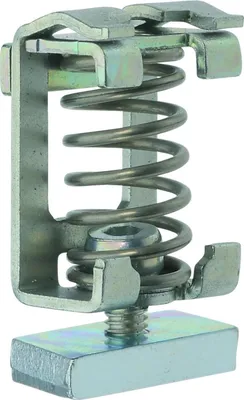 Produktbild von CONTA-CLIP EMV Federklammer SAB Schirmklammer mit Gewindeplatte für C-Schiene Schirmdurchmesser 3,0mm - 8,0mm für