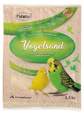 Produktbild von Fidelio V, Vogelsand, 2,5kg Beutel - Einstreu für den Vogelkäfig