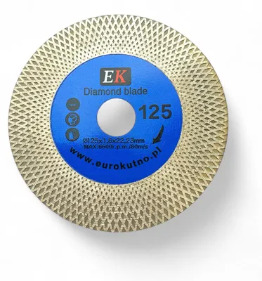 Obrázek produktu pro Diamantový kotouč PRO 125 mm na řezání a broušení gresové dlažby, obkladů a keramiky