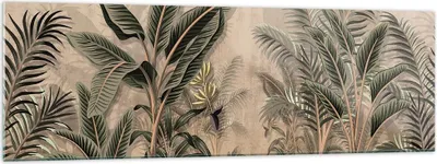 Produktbild von Bilder auf glas - Einteilig - Wald Blatt Baum - 160x50cm - Glasbilder - Wandbilder - Bilder - zum Aufhängen bereit - Wanddekoration aus Glas - Glas Bilder - Wandbild auf Glas - GAB160x50-5101